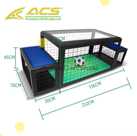 Machine de jeu de football de table d'arcade populaire ACS Double PK pour enfants et adultes, construction métallique, en anglais, 2 joueurs, 1 an
