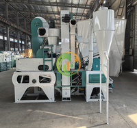 Moulin à Riz Combiné 4 en 1 de 1000 kg, Machine à Décortiquer le Riz, Mini Riziculture