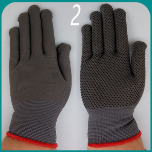 Guantes de nailon con puntos de PVC moldeados, 13 agujas, hasta la muñeca, antideslizantes, para construcción, deportes, tareas domésticas, minería, almacenamiento, reparación - Product Image 4