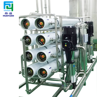 Système de traitement d'eau pure par osmose inverse industrielle, pompe en acier inoxydable contrôlée par PLC, haute capacité 10000L/heure, filtration