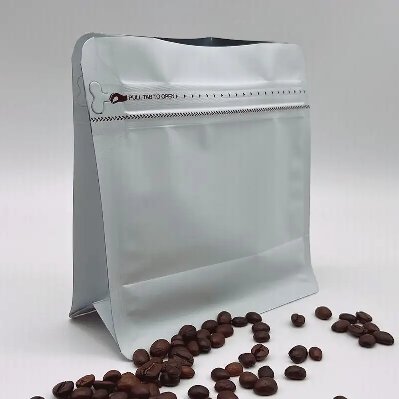 Bolsas de café con logotipo personalizado, 16oz, 500g, fondo plano, embalaje, gran oferta