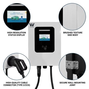 Wattzing-7-40kW DC EV สถานีชาร์จ CCS ระดับการค้า2 32A IP65 AC ที่บ้านใหม่ที่ชาร์จ <span class=keywords><strong>DLB</strong></span> อุปกรณ์เสริม - Product Image 2