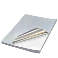 Autocollants adhésifs en acrylique mat argenté résistant aux hautes températures, format A4, 25-50 microns, simple face, pour étiquettes d'emballage et masquage