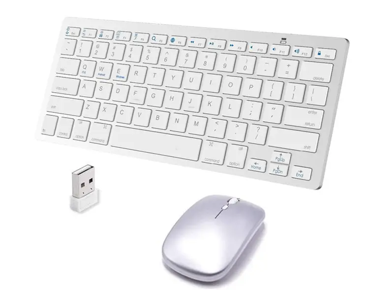 Conjunto de teclado y ratón inalámbricos para teléfono inteligente y portátil, 2,4G
