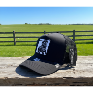 Gorra Trucker L.Bonnie de Malla Ajustable Unisex Casual Primavera Verano con Logotipo de Caballo Bordado en el Panel Frontal de 6 Paneles - Product Image 2