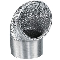 Tuyau flexible en aluminium pour ventilation CVC, résistant à la chaleur, pour hotte de cuisine