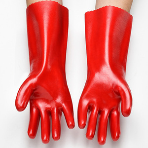 قفازات واقية للاستخدامات الصناعية من المطاط مخصصة من المصنع قفازات طويلة مضادة للزيت مانعة للانزلاق قفازات مقاومة للماء للعمل الصناعي - Product Image 5