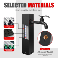 Robinet extérieur chinois antigel pour cour, villa, jardin, lavabo, robinet de sol, fontaine de pelouse en acier inoxydable