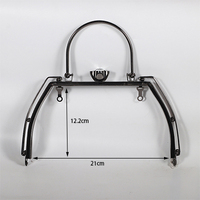 Aksesoris Tas DIY Bingkai Tas Vintage Multi-Warna dari Logam Paduan Seng untuk Tas Tangan Grosir