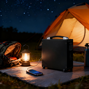 Générateur solaire 1000Wh, batteries externes solaires, charge solaire, cellule LiFePO4 3.2V 314Ah, onde sinusoïdale pure 220V/50Hz - Product Image 3