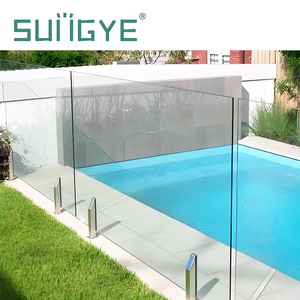 Barrière de sécurité en verre sans cadre SUNGYE, verre feuilleté double, barrière de protection extérieure pour balcon, terrasse, villa - Product Image 2