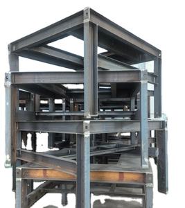 منتجات رفوف معدنية مخصصة ثقيلة التحمل بهيكل فولاذي ملحوم وتصنيع الصفائح المعدنية - Product Image 1