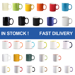 แก้วกาแฟเซรามิก ของขวัญ พิมพ์โลโก้ได้  สำหรับโปรโมชั่น  แก้วส่วนตัว สีขาวครีม สีดำ  ใช้กับไมโครเวฟได้  ฟิลิปปินส์ - Product Image 3