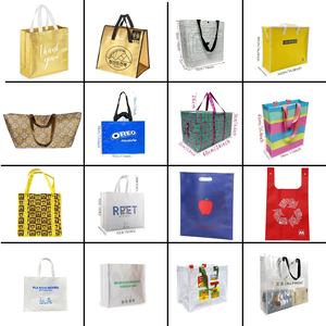 Bolsa de Compras Dorada Personalizada, Reciclable, Bolsa de Regalo de Año Nuevo con Logotipo, Bolsas Metálicas Reutilizables de Spunbond para Supermercado - Product Image 2