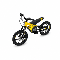 Vélo tout-terrain électrique pour enfants, 16 pouces, 36V, batterie lithium, suspension avant, pneus cramponnés, moto électrique pour enfants