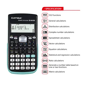 CS-991EX 10+2 Professional Students Mathematics CATIGA 552 Functions Scientific Graphing Calculator