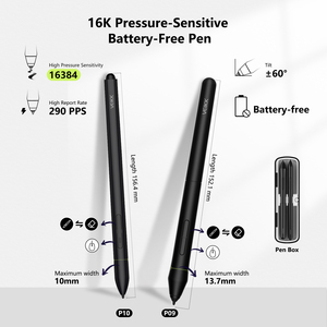 Veikk 15.6 Inch Vk1600 Nghệ Sĩ Vẽ Màn Hình Hiển Thị Máy Tính Bảng Với Bút Giá Cho Nghệ Thuật Sáng Tạo Và Hoạt Hình - Product Image 2