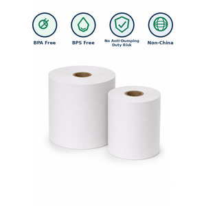 Rouleau de papier thermique 80x80mm sans BPA pour terminaux de point de vente et caisses enregistreuses, logo personnalisé OEM - Product Image 1