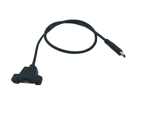 Panel Mount Micro <b>USB</b> 2.0 5pin Female to <b>USB</b> 3.1 Type C Male with Screw Data <b>Cable</b> - Product Image 4