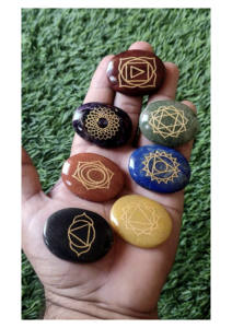 Seven Chakra <b>Crystal</b> <b>Set</b> – Engraved Oval Stones for Reiki, Meditation Natural <b>Crystal</b> Gifts Laser Wholesale <b>Crystal</b> Crafts - Product Image 2