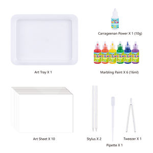 Marmorierung Paint Art Kit für Kinder Kunst-und Bastel spielzeug für Kinder Zeichnung sset 6 Farben - Product Image 4