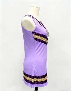 Высококачественное женское платье без рукавов, спортивное блестящее платье с блестками для женщин, оптовая продажа от профессионального поставщика, платье с блестками - Product Image 2