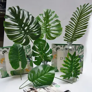 IFG Simulation fleur tortue feuille arrière <span class=keywords><strong>bambou</strong></span> simulation fleur feuille perse salon restaurant placé <span class=keywords><strong>fleurs</strong></span> palier - Product Image 1