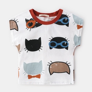 T-shirt pour petit garçon à manches courtes en coton imprimé dessin animé, best-seller, de qualité supérieure - Product Image 6