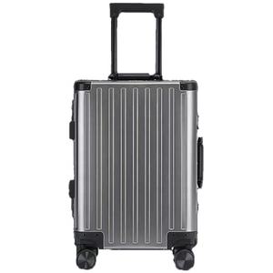 Ensemble de bagages personnalisé léger en aluminium moderne avec cadre entièrement métallique, roulettes pivotantes à 8 roues, serrure TSA, valises de voyage à roulettes 20 24 26 28 pouces - Product Image 3