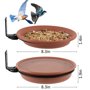 Comederos para Pájaros Silvestres de Alta Calidad, Comedero de Metal para Pájaros, Bandeja para Comida de Aves, <span class=keywords><strong>Bebedero</strong></span> - Product Image 3