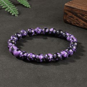 Purple Agate <b>Bracelet</b> for Women Natural Agate Stone <b>Beads</b> Handmade Jewelry Gift Meditative Reiki <b>Bracelet</b> for <b>Men</b> - Product Image 5