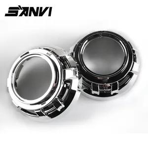 SANVI Casing Penutup 3.0 Inci untuk Proyektor Led, Lampu Depan Laser Lensa HID, Penutup Lensa Proyektor/Penutup Lampu Depan Mobil