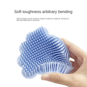 Brosse à shampooing en silicone pour bébé, forme d'animal, multifonction pour le bain des nouveau-nés, frottage de la <span class=keywords><strong>boue</strong></span>, 10x10x5cm - Product Image 3