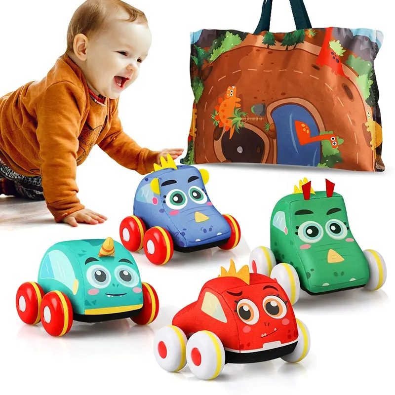 (Nur für US-Kunden) TOY Life Baby Toys Pädagogischer weicher faltbarer Teppich Baby Play Mat Game Mat mit Pull Back Car