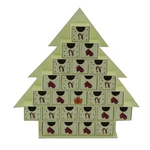 Customized cardboard 25 drawer gift packaging box, Christmas tree shaped Christmas <b>calendar</b> box, customizable - Product Image 1