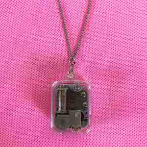 <b>Music</b> <b>Box</b> Pendant Necklace Creative Gift Acrylic Keychain Castle in the Sky Mini Rotate <b>Music</b> Keychains - Product Image 3