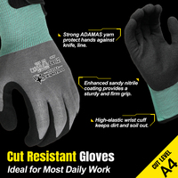 Gants XINGYU en Spandex Adamas 18 Gauge avec revêtement Nitrile Sablé, résistants aux coupures et au froid, pour entrepôt frigorifique, hiver, anti-coupure, thermiques