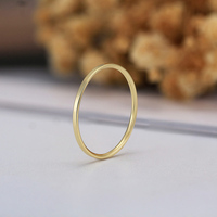 Anneau en argent sterling 925 de 1 mm de largeur, anneau classique uni sans logo, bijoux pour hommes et femmes, personnalisable