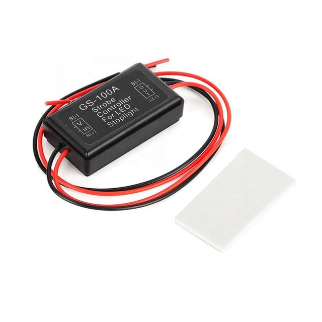 12V-16V 2A Brake Flash Controller Flasher Module Stop Light Lamp GS-100A strobe controller for led stoplight for Car LED Brake