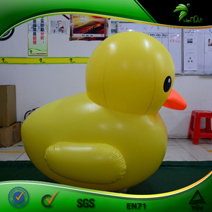 Yellow Inflatable Duck Floating Toy Summer Pool Cartoon Inflatable Duck Shape Animal Balloon for Advertising