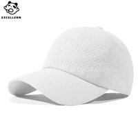 Gorra de Béisbol de Verano, Delgada, Transpirable, Impermeable, Informal, de Secado Rápido, con Malla Perforada, de 6 Paneles, con Relieve, de Una Sola Capa
