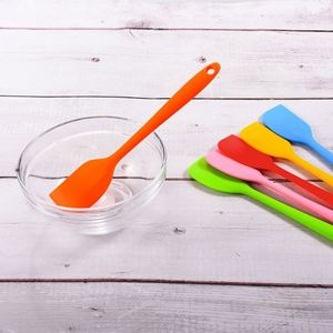 Small One-Piece All-in-One <b>Silicone</b> Spatula for Home Kitchen Cake <b>Baking</b> Utensils Cream Butter Scraper OEM ODM Mixing - Product Image 4