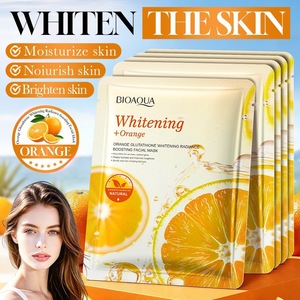 Masque Visage Hydratant et Apaisant à la Nicotinamide et au Glutathion, Série de <span class=keywords><strong>Masques</strong></span> aux Extraits de Fruits - Product Image 1