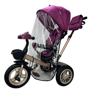 2024 <span class=keywords><strong>3</strong></span> en 1 bébé Push vélo parapluie Tricycle poussette avec siège de voiture en plastique Durable - Product Image 6