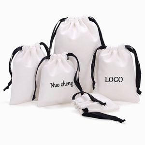Bolsa de Cordón Personalizada Promocional, de Algodón, Colorida, para Almacenamiento, con Cuerda Pequeña, para Joyería, Aretes, Relojes - Product Image 3