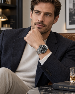 Reloj de Pulsera Deportivo para Hombre, Automático, <span class=keywords><strong>GMT</strong></span>, Personalizado, con Esfera y Bisel de Fibra de Carbono, Movimiento Mecánico de Acero Inoxidable, Resistente al Agua - Product Image 3