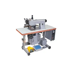 Máquina de solda ultra-sônica multifunções do laço do pvc gravando o equipamento de costura do laço do cortador lateral máquina