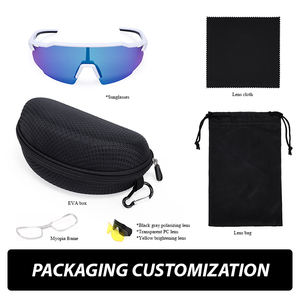 野球サングラス 人気スポーツサングラス 交換レンズ3枚付き 偏光釣り用サングラス サイクリンググラス - Product Image 6