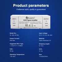 Gledopto Amplificateur LED numérique GL-BS-001WL Esp32 Esp8266 WLED Pixel LED Controller Smart 1Channel LED Signal Booster Dimmer