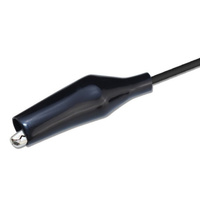 Cable de prueba con pinzas de cocodrilo hembra DC 5.5x2.1mm, conductor de cobre, PVC, rojo y negro, para batería, cable de alimentación DC
